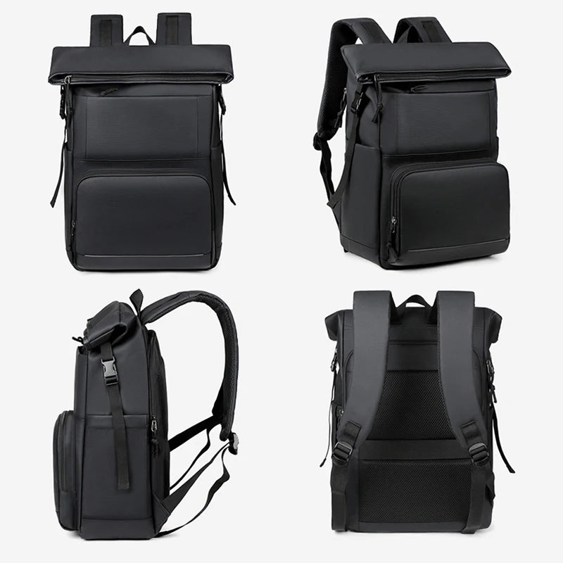 Nylon travel climbing backpack large capacity multi-layer laptop slots - product image