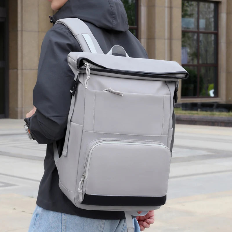 Nylon travel climbing backpack large capacity multi-layer laptop slots - product image