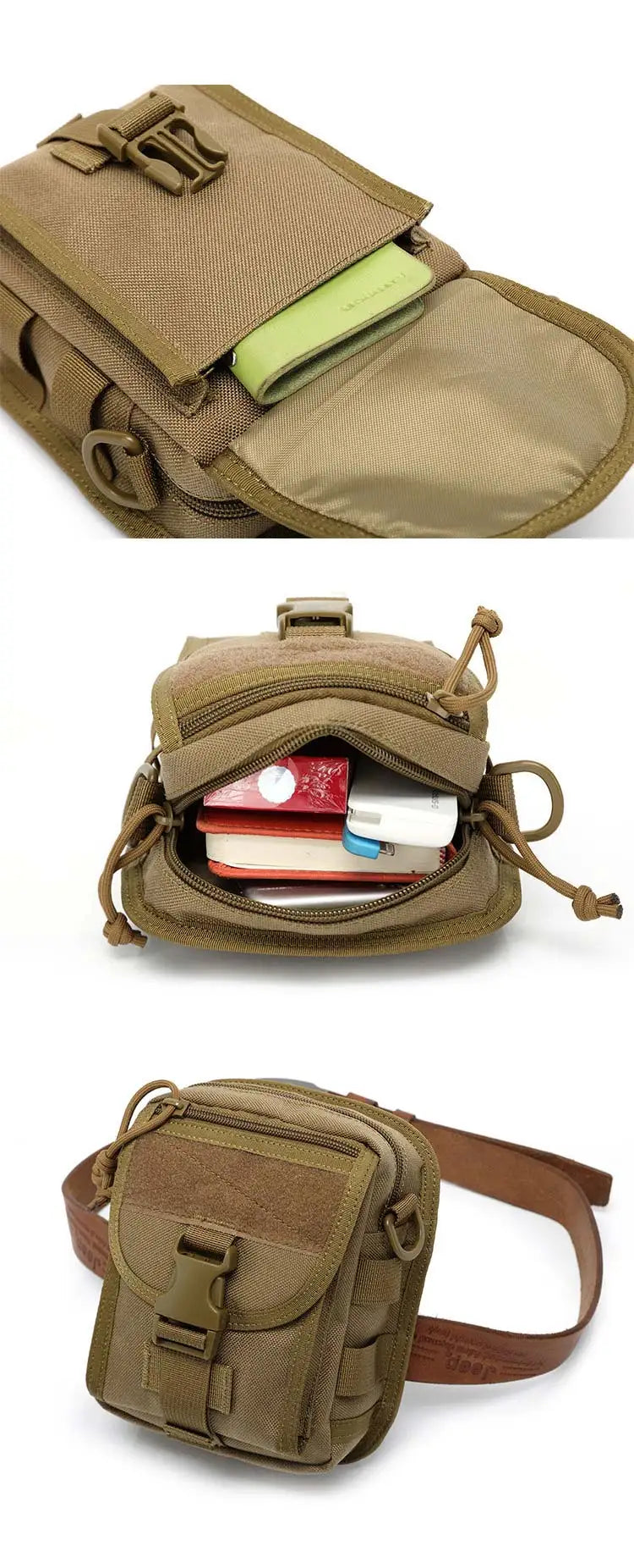 Nylon waterproof tactical waist pack bag for hiking fishing sports - product image