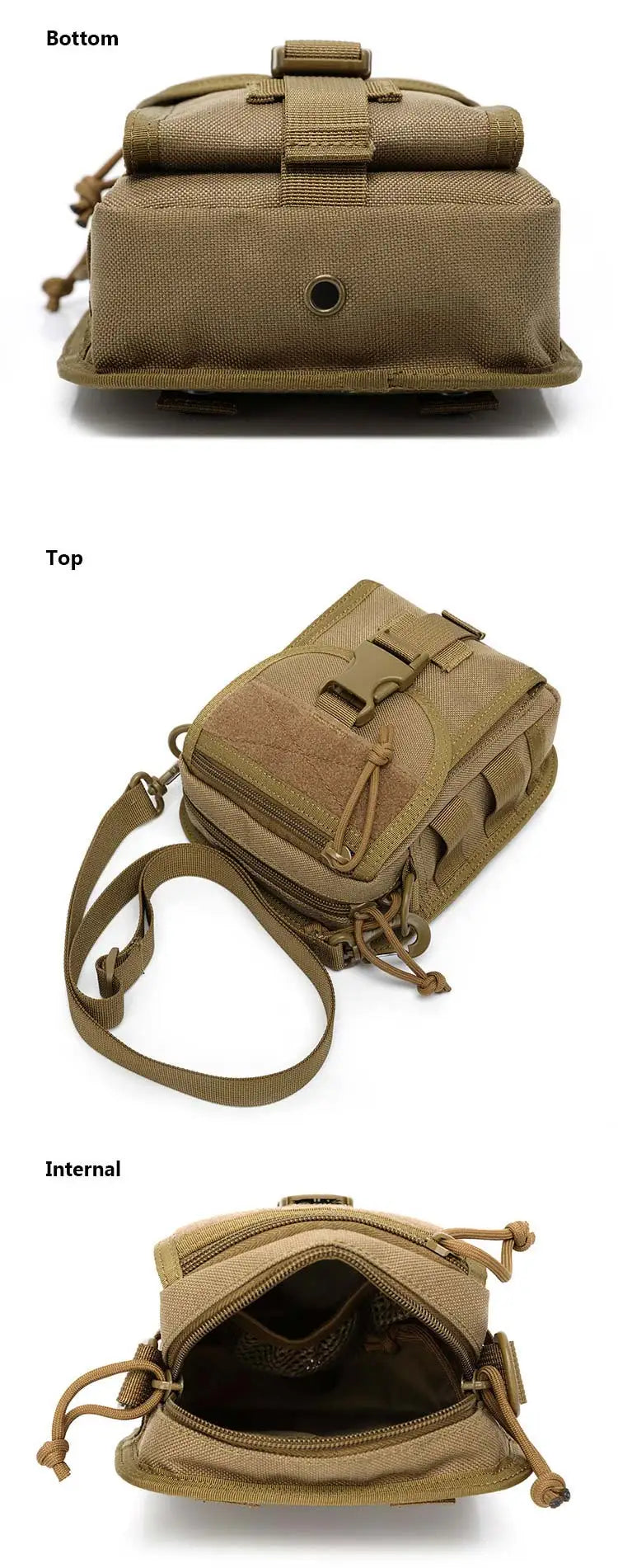 Nylon waterproof tactical waist pack bag for hiking fishing sports - product image