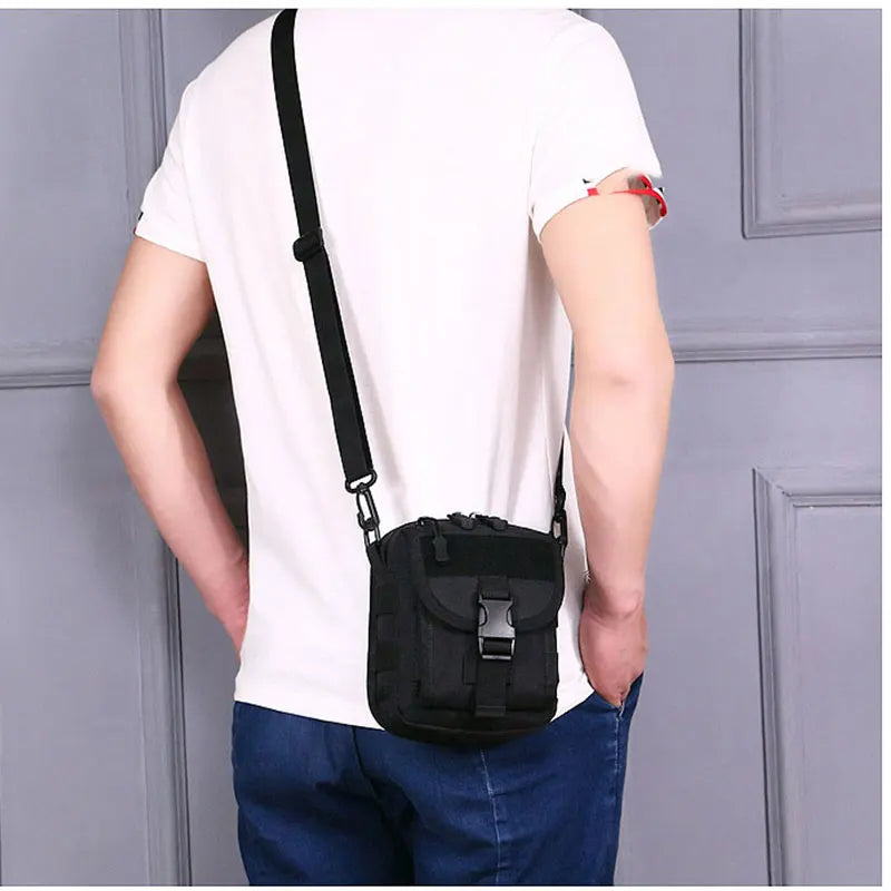 Nylon waterproof tactical waist pack bag for hiking fishing sports - product image