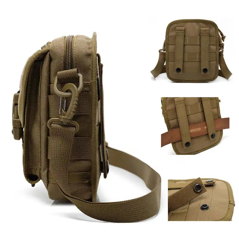 Nylon waterproof tactical waist pack bag for hiking fishing sports - product image