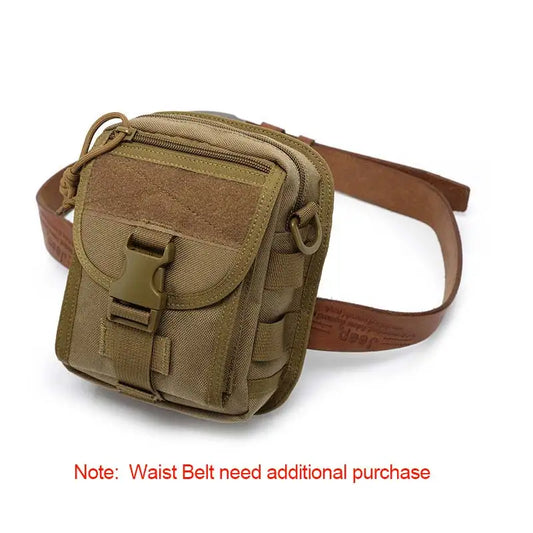 Nylon waterproof tactical waist pack bag for hiking fishing sports - product image