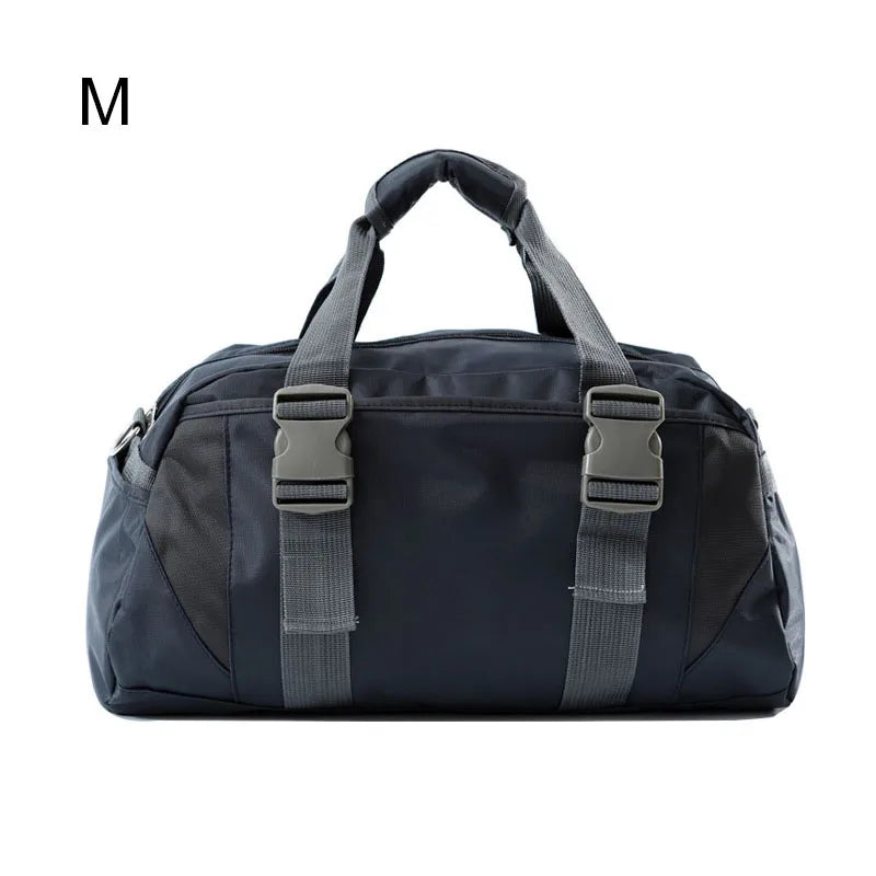 Nylon yoga mat bag with wet dry separation and shoe pocket - product image