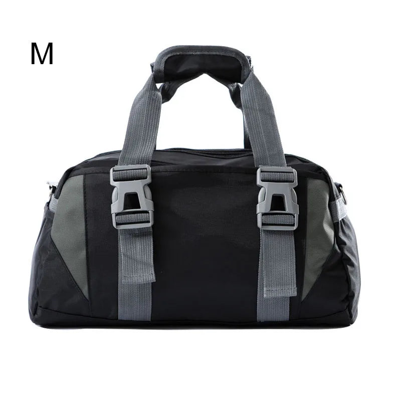 Nylon yoga mat bag with wet dry separation and shoe pocket - product image