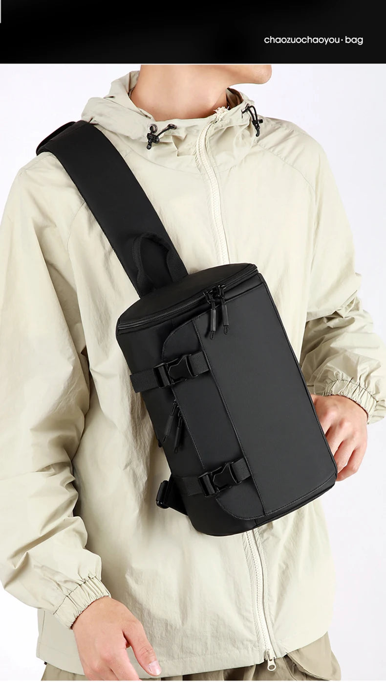 Outdoor climbing chest bag nylon durable multi-wear shoulder strap - product image