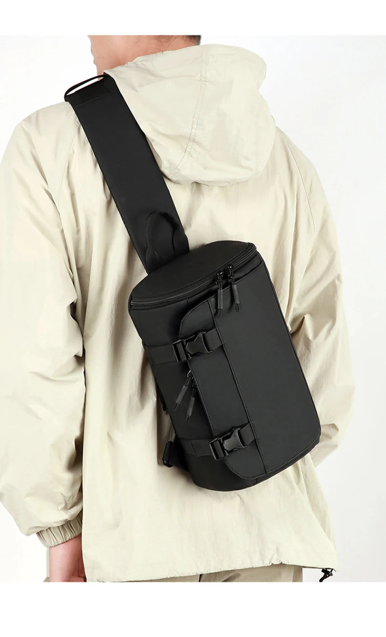 Outdoor climbing chest bag nylon durable multi-wear shoulder strap - product image