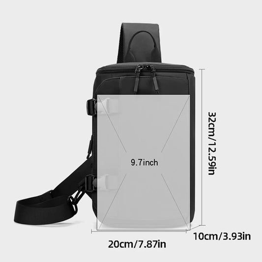 Outdoor climbing chest bag nylon durable multi-wear shoulder strap - product image