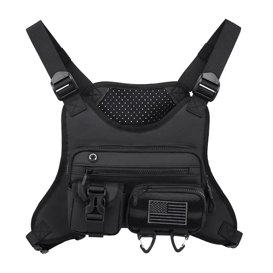 Outdoor climbing chest bag oxford lightweight adjustable shoulder straps - product image