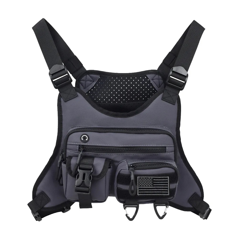 Outdoor climbing chest bag oxford lightweight adjustable shoulder straps - product image