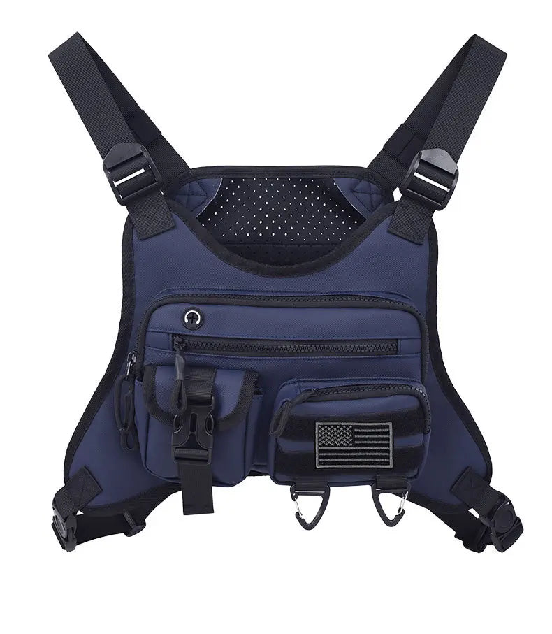 Outdoor climbing chest bag oxford lightweight adjustable shoulder straps - product image