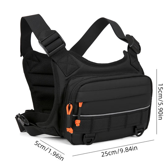 Outdoor climbing vest nylon multi-pocket reflective adjustable shoulder strap - product image