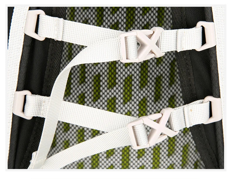 Outdoor cycling hydration backpack with reflective strips and multiple pockets - product image