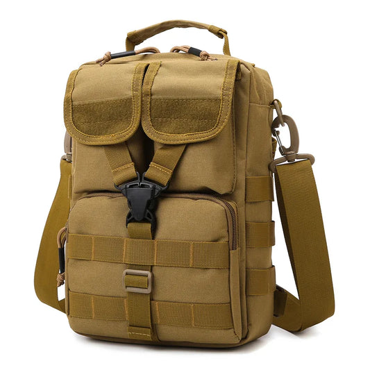 Outdoor lure bag nylon large capacity molle tactical shoulder crossbody bag - product image