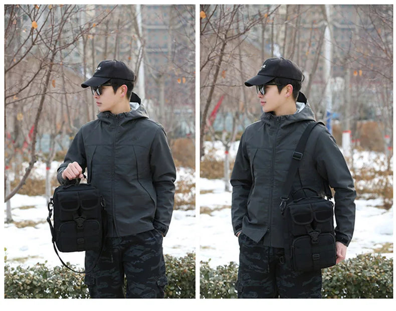 Outdoor lure bag nylon large capacity molle tactical shoulder crossbody bag - product image