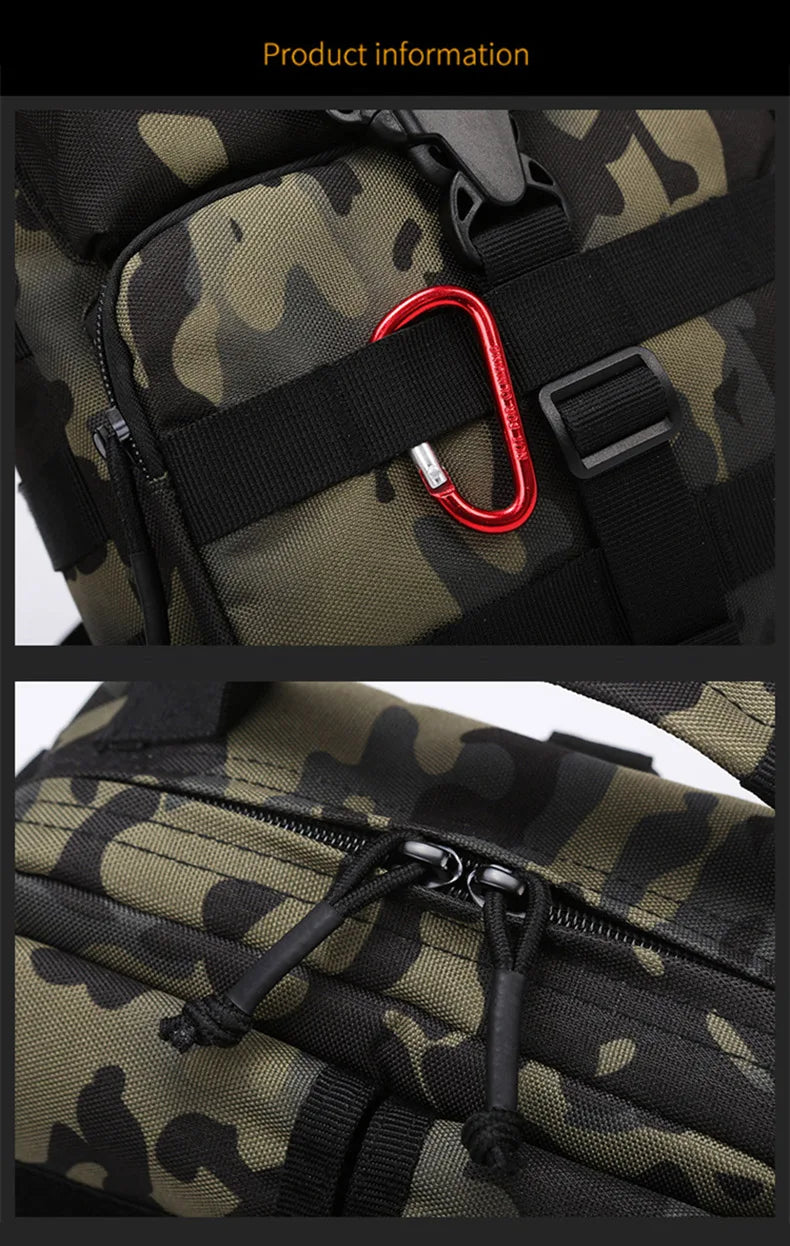 Outdoor lure bag nylon large capacity molle tactical shoulder crossbody bag - product image