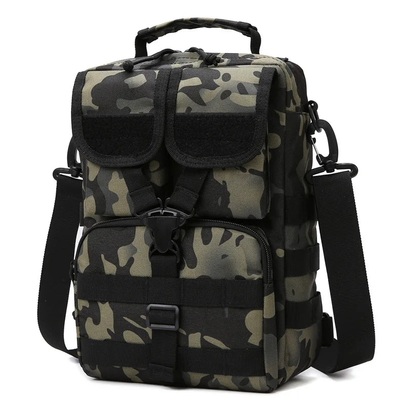 Outdoor lure bag nylon large capacity molle tactical shoulder crossbody bag - product image