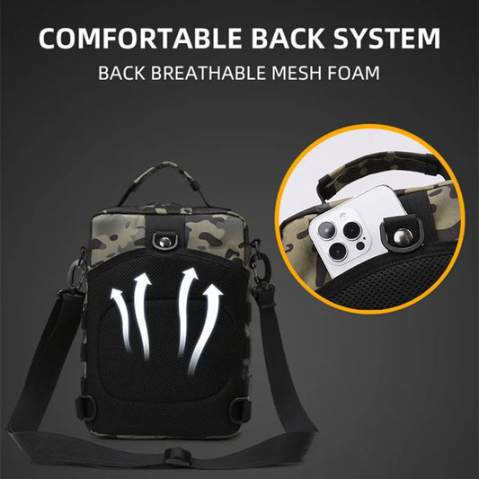 Outdoor lure bag nylon large capacity molle tactical shoulder crossbody bag - product image
