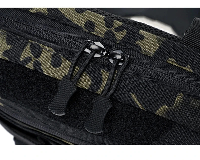 Outdoor tactical climbing chest bag nylon adjustable straps multiple pockets - product image