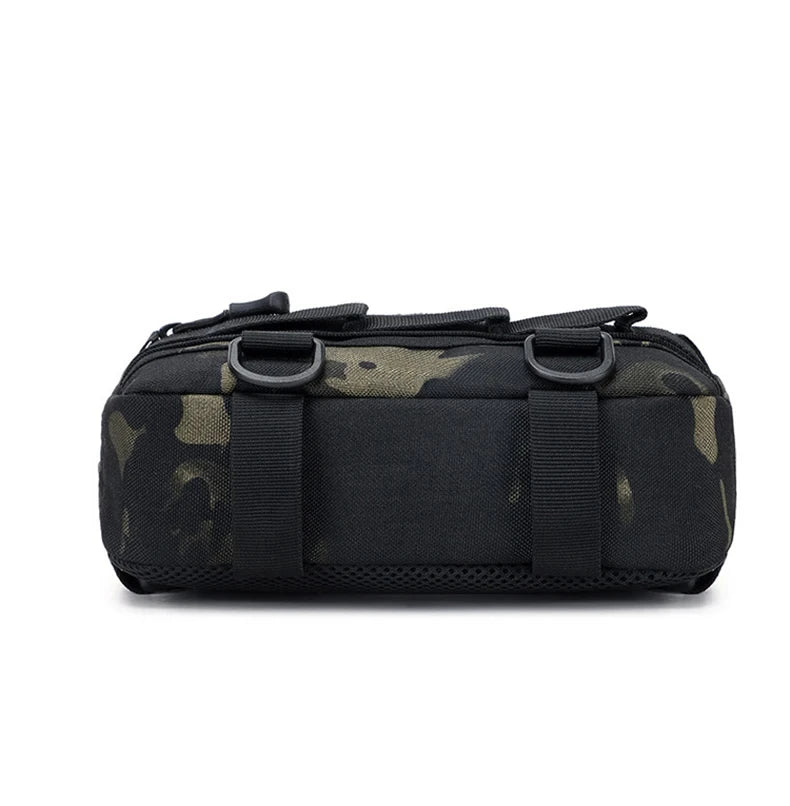Outdoor tactical climbing chest bag nylon adjustable straps multiple pockets - product image