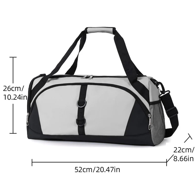 Oxford 55l sports bag gym fitness yoga duffel wet dry separation shoes compartment - product image