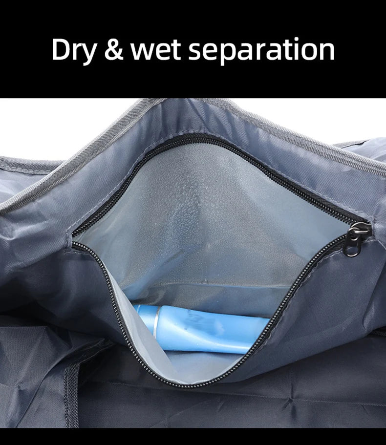 Oxford 55l sports bag gym fitness yoga duffel wet dry separation shoes compartment - product image