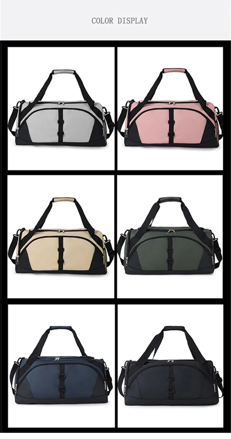 Oxford 55l sports bag gym fitness yoga duffel wet dry separation shoes compartment - product image