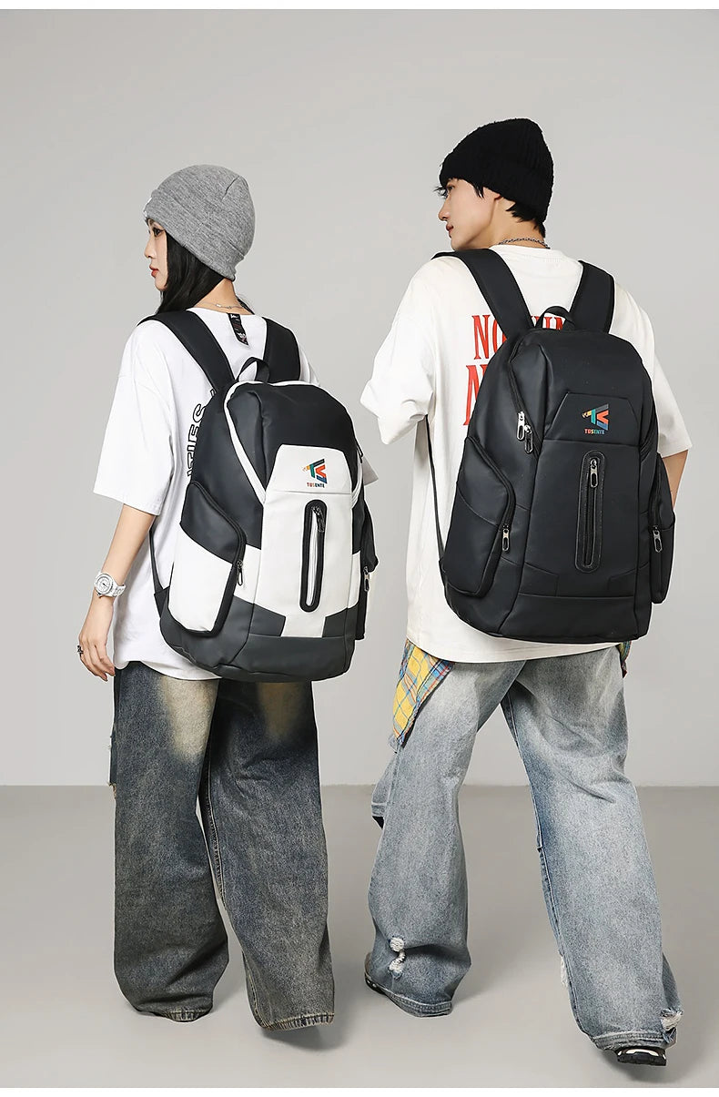 Oxford climbing backpack large capacity multi-compartment laptop storage - product image