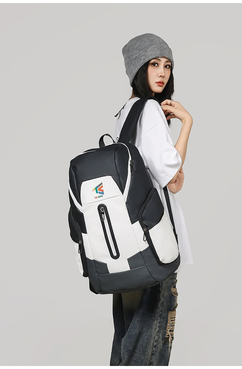 Oxford climbing backpack large capacity multi-compartment laptop storage - product image