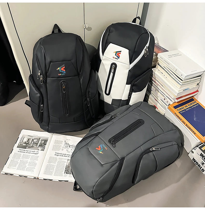 Oxford climbing backpack large capacity multi-compartment laptop storage - product image
