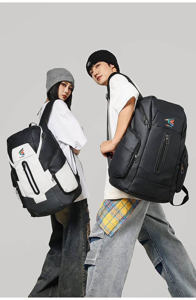 Oxford climbing backpack large capacity multi-compartment laptop storage - product image