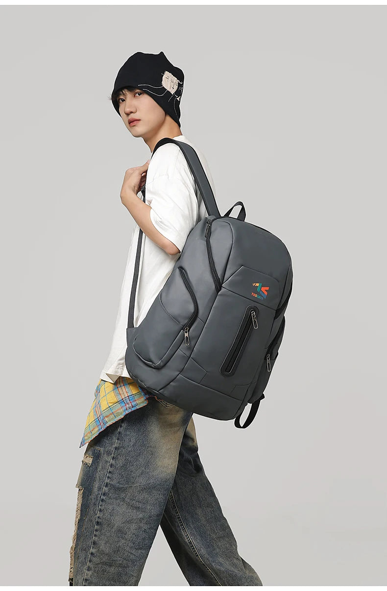Oxford climbing backpack large capacity multi-compartment laptop storage - product image