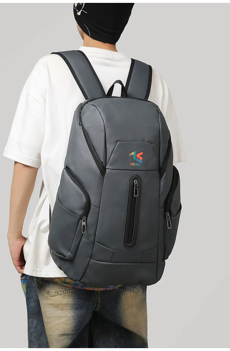 Oxford climbing backpack large capacity multi-compartment laptop storage - product image
