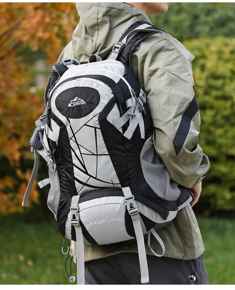 Oxford climbing backpack with shoe compartment and multi-layer storage - product image