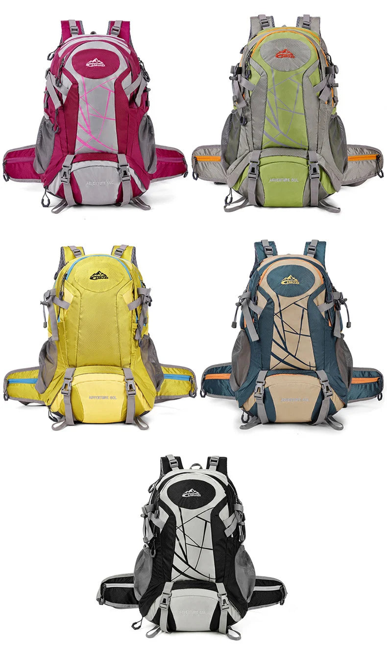 Oxford climbing backpack with shoe compartment and multi-layer storage - product image