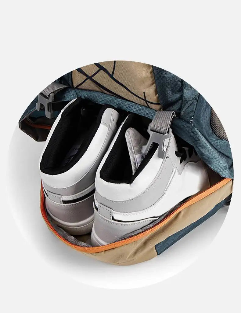 Oxford climbing backpack with shoe compartment and multi-layer storage - product image