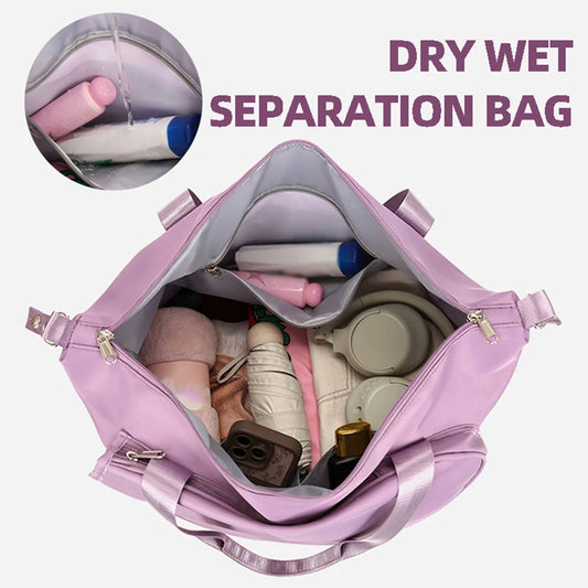 Oxford expandable badminton tennis racket bag with dry wet separation - product image