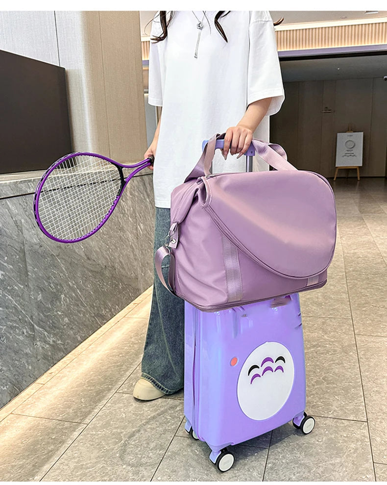 Oxford expandable badminton tennis racket bag with dry wet separation - product image