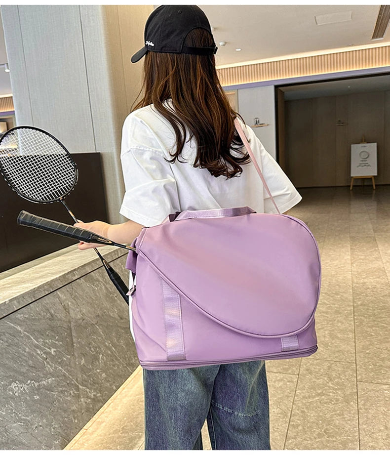 Oxford expandable badminton tennis racket bag with dry wet separation - product image
