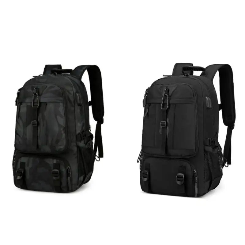 Oxford expandable gym backpack with usb port and shoe compartment - product image