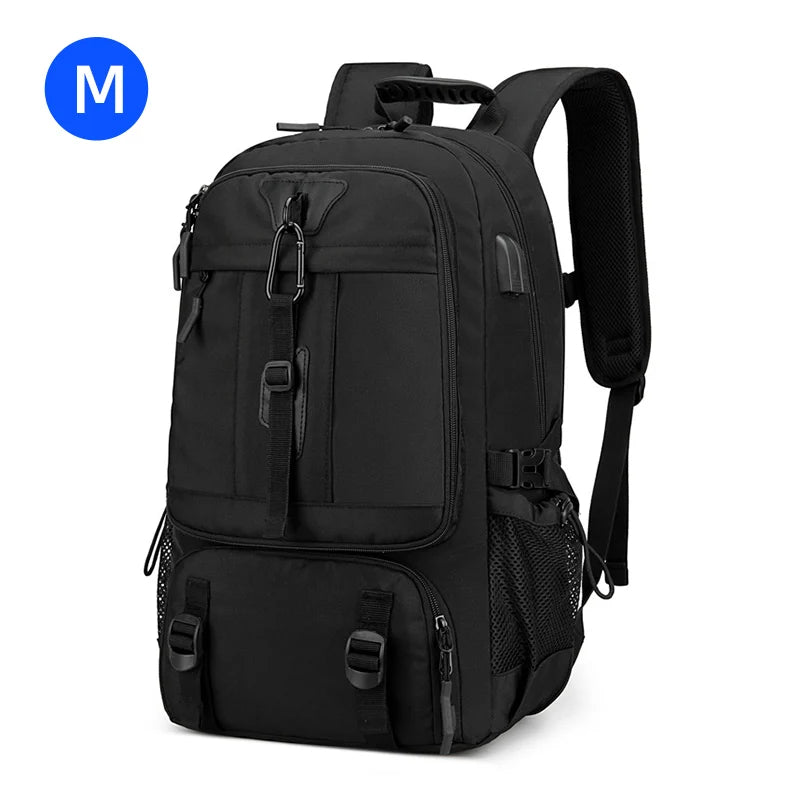 Oxford expandable gym backpack with usb port and shoe compartment - product image