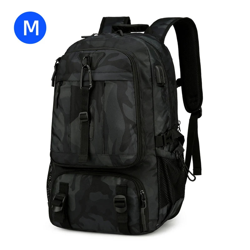Oxford expandable gym backpack with usb port and shoe compartment - product image