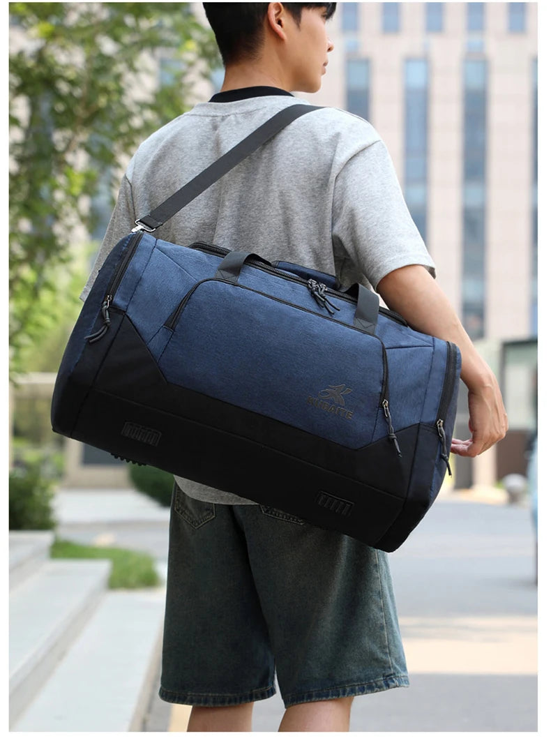 Oxford fitness yoga duffel bag with independent shoe compartment - product image