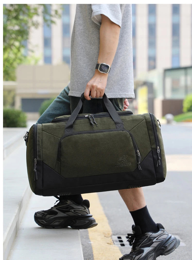 Oxford fitness yoga duffel bag with independent shoe compartment - product image