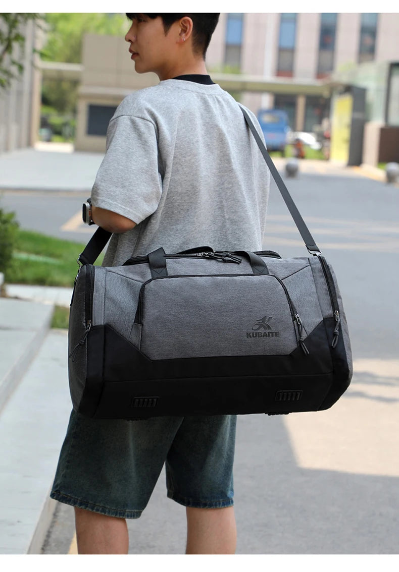 Oxford fitness yoga duffel bag with independent shoe compartment - product image