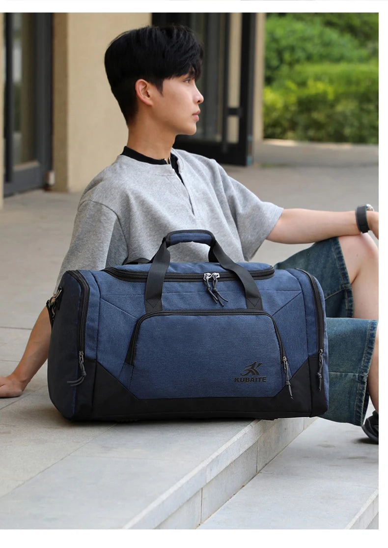 Oxford fitness yoga duffel bag with independent shoe compartment - product image