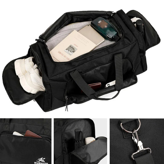 Oxford fitness yoga duffel bag with independent shoe compartment - product image