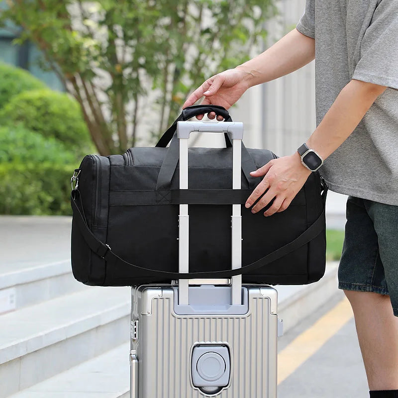 Oxford fitness yoga duffel bag with independent shoe compartment - product image