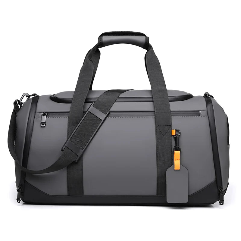 Oxford gym duffel bag with wet dry separation and shoe compartment - product image