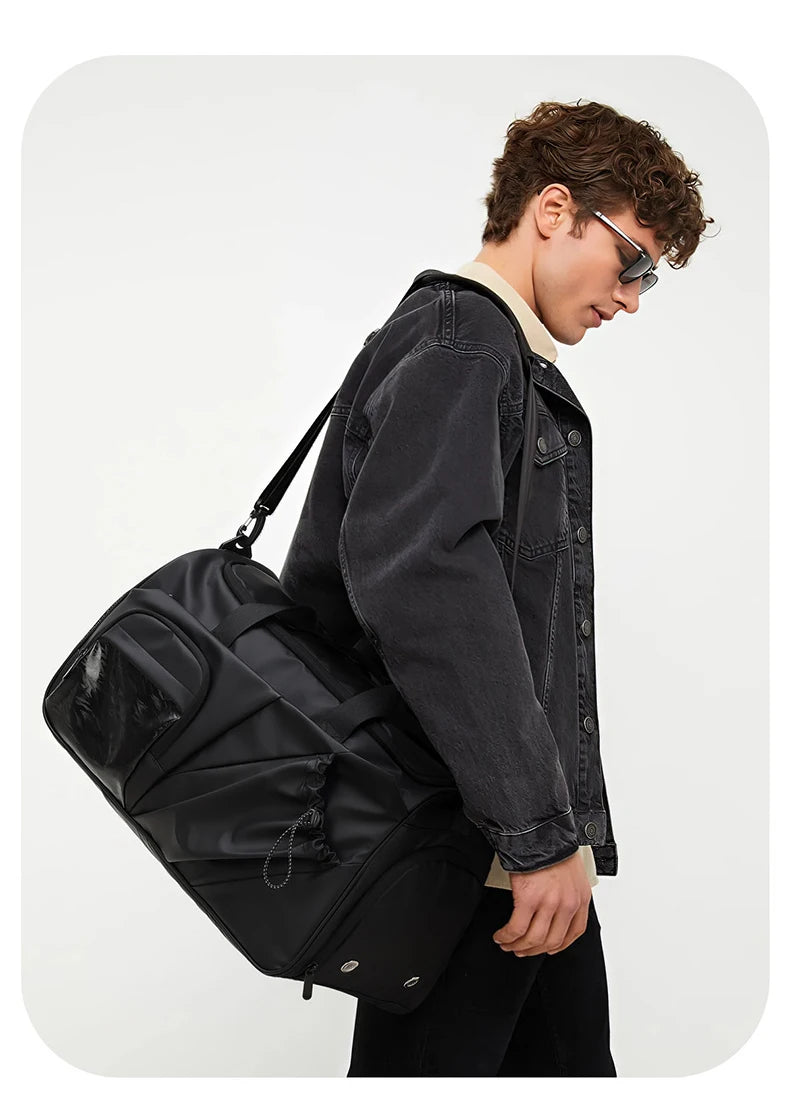 Oxford men's sports duffel bag with shoe compartment and multiple pockets - product image